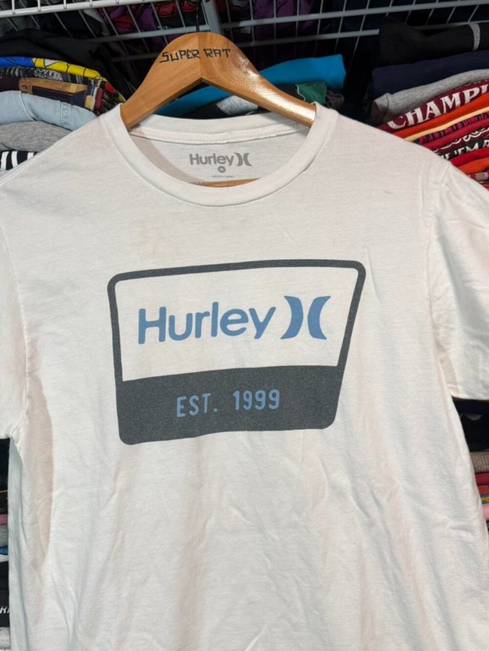 Hurley est 1999 logo t shirt white